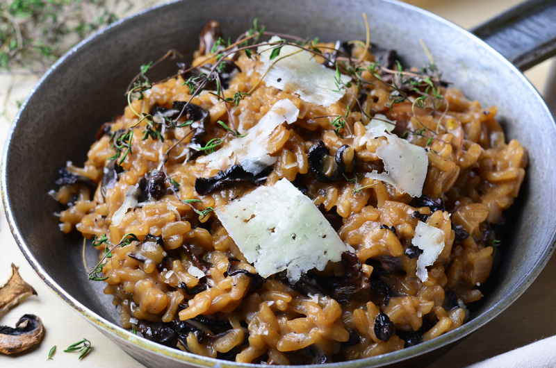 Receita Risoto de cogumelos