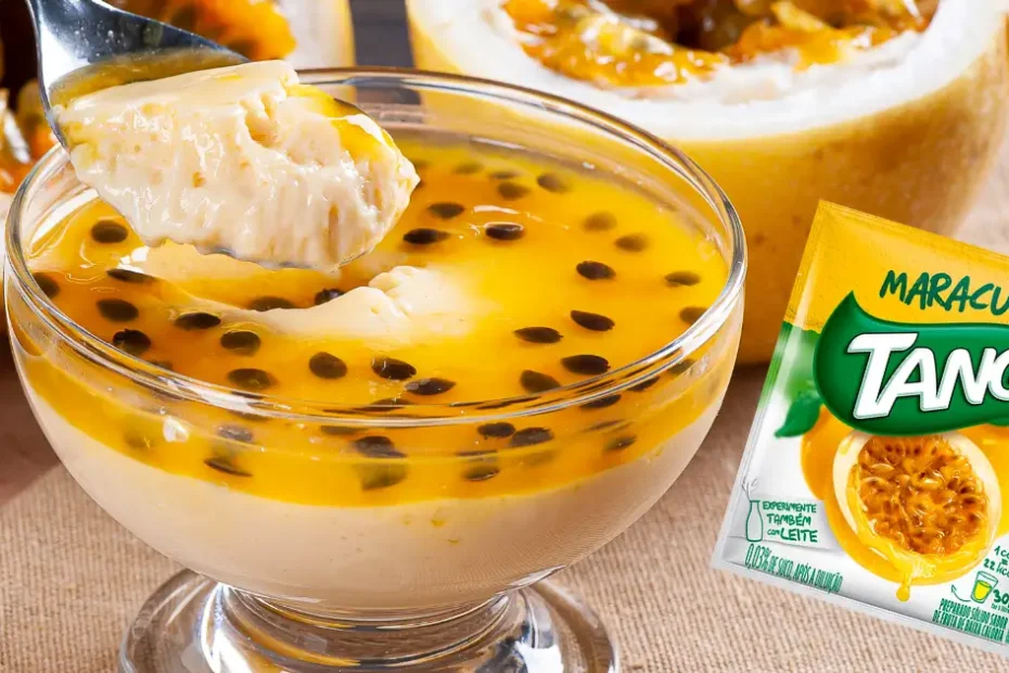 Mousse de Maracujá com Tang