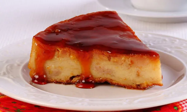 pudim de pão com banana,
